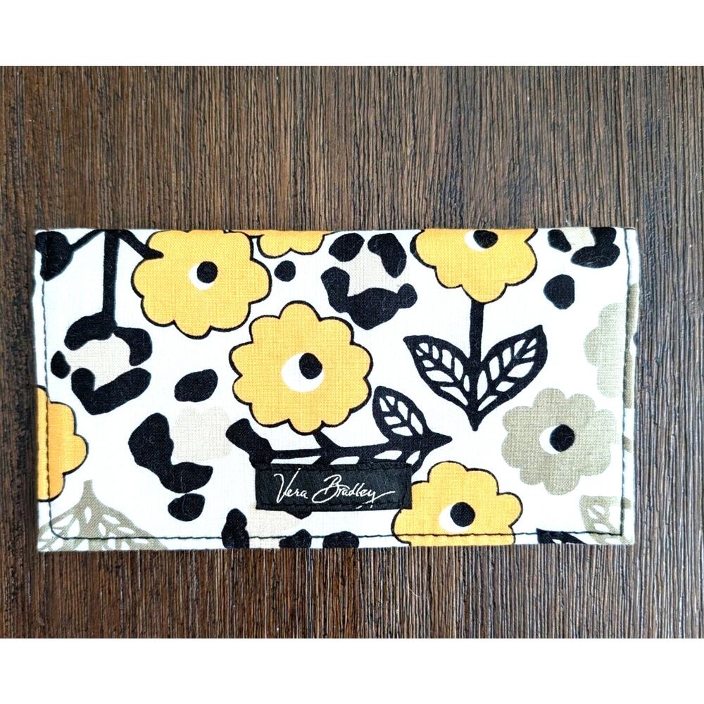 Vera Bradley Go Wild Checkbook Cover Case Holder for Purse Tote Backpack